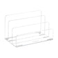 Mind Reader 3-Tier Mail Sorter, Desktop Organizer, Mail Organizer, Modern, Office, Acrylic, 7"L x 4"W x 4"H, Clear
