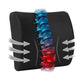 Mind Reader Lumbar Support Pillow with Air-Cloud Technology, Office Chair Back Cushion, Memory Foam, Black