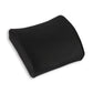 Mind Reader Lumbar Support Pillow with Air-Cloud Technology, Office Chair Back Cushion, Memory Foam, Black