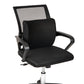 Mind Reader Lumbar Support Pillow with Air-Cloud Technology, Office Chair Back Cushion, Memory Foam, Black