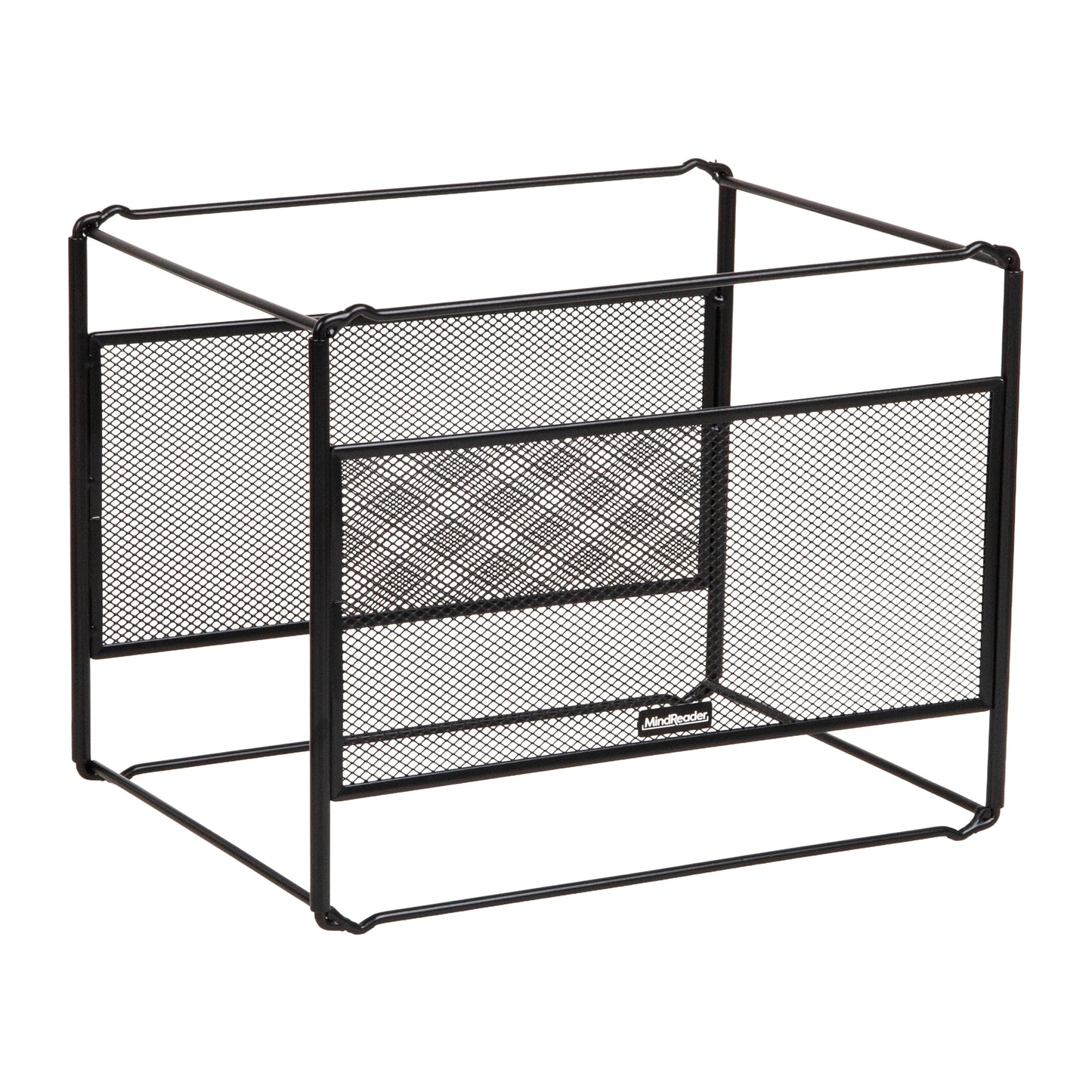 Mind Reader Hanging File Folder Organizer, Desktop Organizer, Storage, Office, Metal Mesh, 13"L x 9.75"W x 10.25"H
