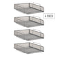 Mind Reader Stackable Paper Tray, Desktop Organizer, File Storage, Office, Metal Mesh, 10.5"L x13.5"W x11.25"H, 4 Pcs., Black