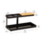 Mind Reader Desktop Organizer, Steel and Wood Desktop Dock, Catchall Tray for Phone, Wallet, Watch, Keys