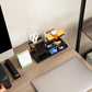 Mind Reader Desktop Organizer, Steel and Wood Desktop Dock, Catchall Tray for Phone, Wallet, Watch, Keys