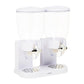 Mind Reader Double Cereal Dispenser for Countertop, 2 x 2L Airtight Containers, Rotating Dry Food Dispenser for Cereal, Rice, Candy, Coffee Beans, White
