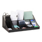 Mind Reader Countertop Organizer, 2-Tier Office Breakroom Supply Caddy, Metal Mesh, Black