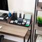 Mind Reader Countertop Organizer, 2-Tier Office Breakroom Supply Caddy, Metal Mesh, Black