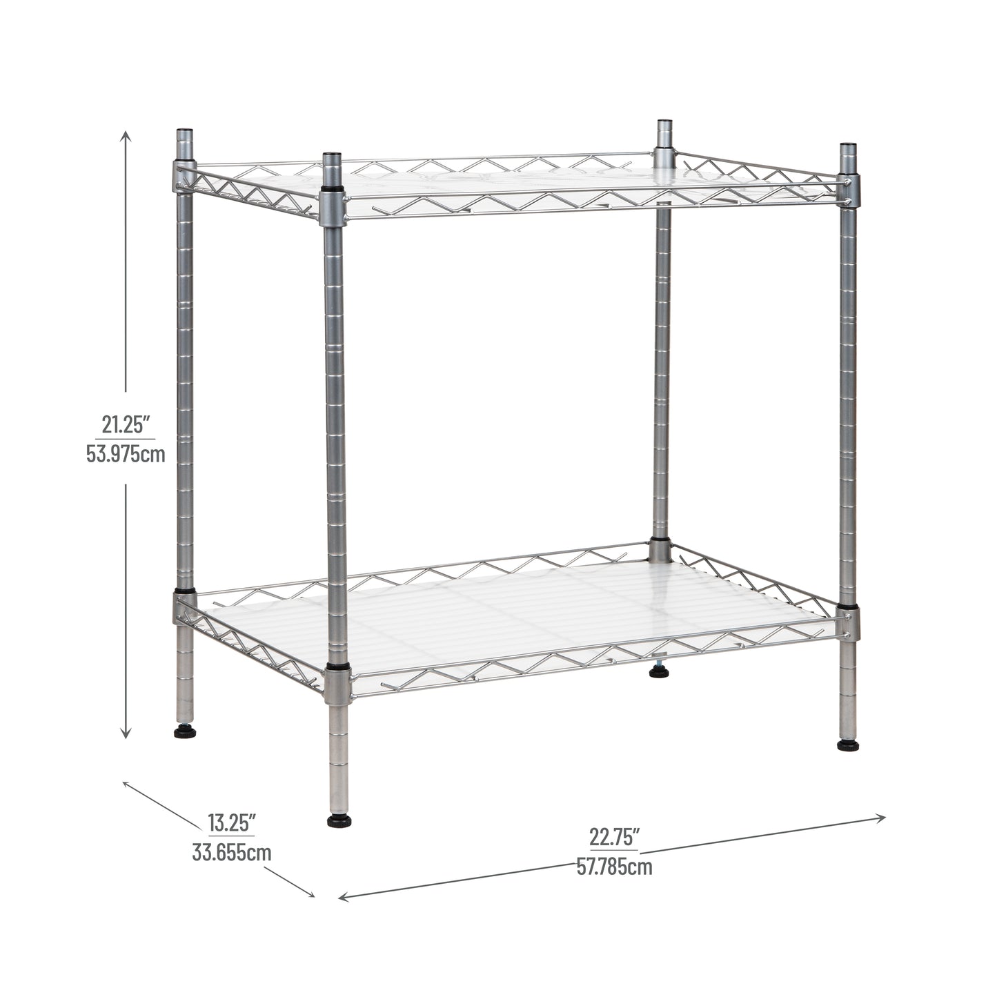 Mind Reader Microwave Shelf, Storage Shelves, Countertop Organizer, Kitchen Rack, Metal, 22.75"L x 13.25"W x 21.25"H, Silver