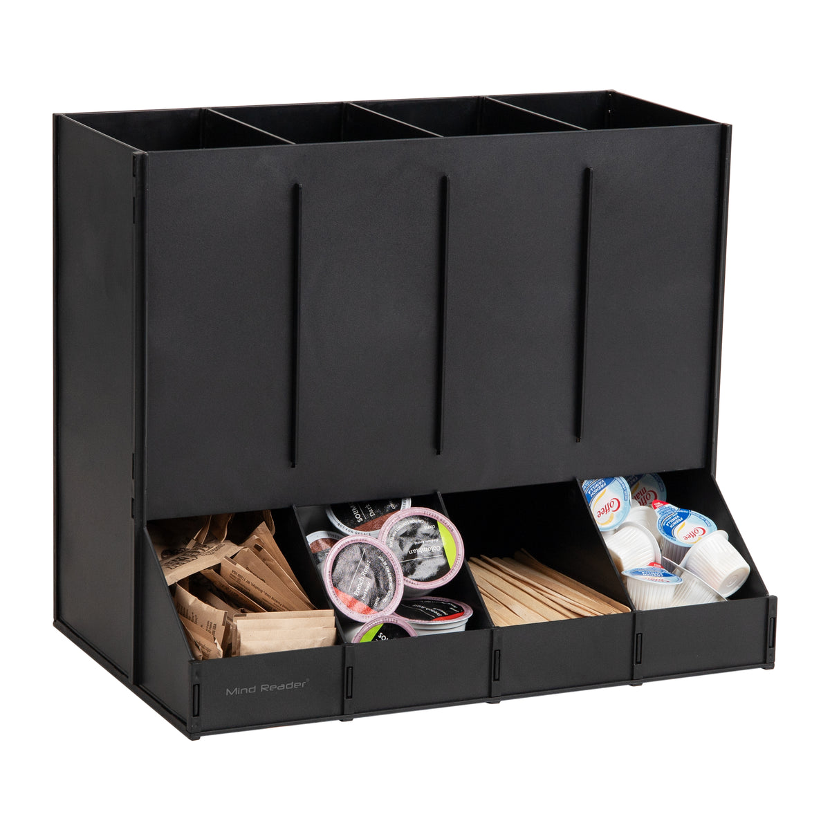 Mind Reader 4-Compartment Single Serve Coffee Pod Dispenser, 120 Pod C ...
