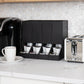 Mind Reader 4-Compartment Single Serve Coffee Pod Dispenser, 120 Pod Capacity, Breakroom, 14.5"L x 9"W x 12.25"H, Black