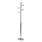 Mind Reader Alloy Collection, Heavy Duty Coat Rack with 6 Hooks, Metal, 11.75"L x 11.75"W x 67.25"H, Silver