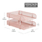 Mind Reader Stackable Paper Tray, Desktop Organizer, File Storage, Office, Metal Mesh, 10.5"L x 13.25"W x 7.5"H, 2 Pcs