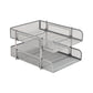 Mind Reader Stackable Paper Tray, Desktop Organizer, File Storage, Office, Metal Mesh, 10.5"L x 13.25"W x 7.5"H, 2 Pcs