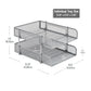 Mind Reader Stackable Paper Tray, Desktop Organizer, File Storage, Office, Metal Mesh, 10.5"L x 13.25"W x 7.5"H, 2 Pcs
