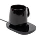 Mind Reader Coffee Warmer and Mug Set, Tea Cup Warmer, Coffee Accessories, Desk, USB Cord, 6.5"L x 4.75"W x 1"H, 2 Pcs, Black