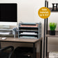 Mind Reader Stackable Paper Tray, Desktop Organizer, File Storage, Office, Plastic, 13.75"L x 10"W x 10.75"H, 4 Pcs.