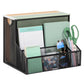 Mind Reader Desktop Organizer, Vertical File Storage, Letter Size, Office, Metal Mesh, 12.15"L x 9.5"W x 9.5"H, Black