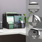 Mind Reader Desktop Organizer, Vertical File Storage, Letter Size, Office, Metal Mesh, 12.15"L x 9.5"W x 9.5"H, Black