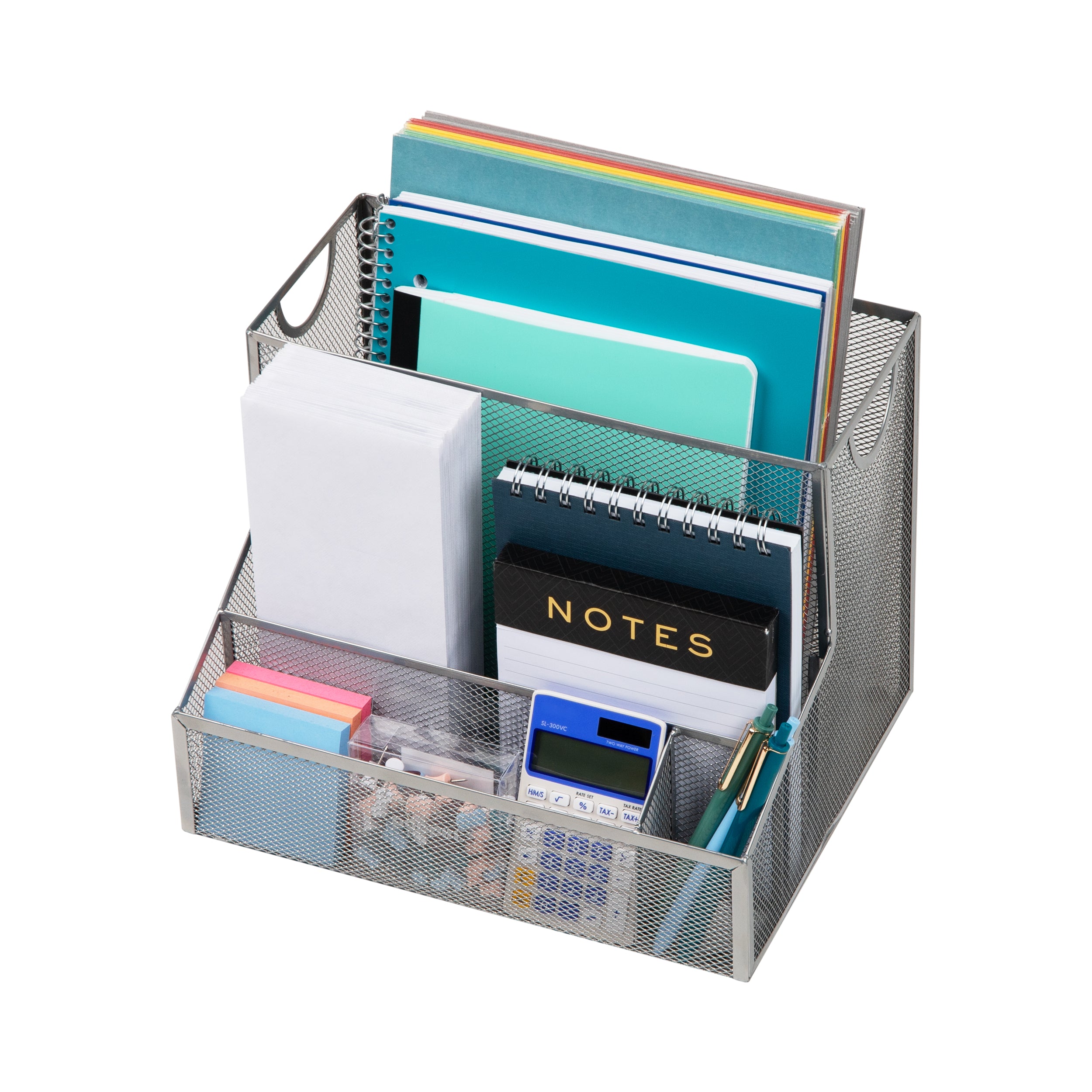 Mind Reader Network Collection, 4-Compartment Desktop Organizer