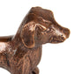 Mind Reader Dachshund Figurine, Desk or Bookshelf Home Decor, Cast Aluminum, Antique Brass Finish