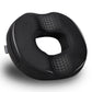 Mind Reader Donut Pillow Seat Cushion with Air-Cloud Technology, Tailbone, Hemorrhoid, Pregnancy Relief, Black