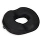 Mind Reader Donut Pillow Seat Cushion with Air-Cloud Technology, Tailbone, Hemorrhoid, Pregnancy Relief, Black