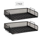Mind Reader Stackable Paper Tray, Desktop Organizer, File Storage, Office, Metal Mesh, 14"L x 9.75"W x 11.25"H, 4 Pcs.