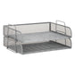 Mind Reader Stackable Paper Tray, Desktop Organizer, File Storage, Office, Metal Mesh, 14"L x 9.75"W x 11.25"H, 4 Pcs.