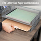 Mind Reader Stackable Paper Tray, Desktop Organizer, File Storage, Office, Metal Mesh, 14"L x 9.75"W x 11.25"H, 4 Pcs.