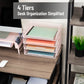 Mind Reader Stackable Paper Tray, Desktop Organizer, File Storage, Office, Metal Mesh, 13.25"L x 9.75"W x 11.25"H, 4 Pcs.