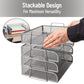 Mind Reader Stackable Paper Tray, Desktop Organizer, File Storage, Office, Metal Mesh, 13.25"L x 9.75"W x 11.25"H, 4 Pcs.