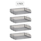 Mind Reader Stackable Paper Tray, Desktop Organizer, File Storage, Office, Metal Mesh, 13.25"L x 9.75"W x 11.25"H, 4 Pcs.