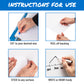 Mind Reader Adhesive Dry Erase Whiteboard Roll, 2 Dry Erase Markers, Planner, Office, 24 inches wide x 10 feet long, White