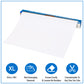 Mind Reader Adhesive Dry Erase Whiteboard Roll, 2 Dry Erase Markers, Planner, Office, 24 inches wide x 10 feet long, White