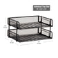 Mind Reader 2-Tier Stackable Paper Tray, Desktop Organizer for Letter-Size Documents, Office File Storage, Metal Mesh, Set of 2