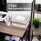 Mind Reader 2-Tier Stackable Paper Tray, Desktop Organizer for Letter-Size Documents, Office File Storage, Metal Mesh, Set of 2