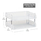 Mind Reader 2-Tier Stackable Paper Tray, Desktop Organizer for Letter-Size Documents, Office File Storage, Metal Mesh, Set of 2