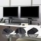 Mind Reader Extendable Monitor Stand, Adjustable Desktop Riser for Dual Monitors, Printers, Laptops, TV, 31.5–40 Inch Width, 88 lb Capacity, Metal and MDF Wood, Black