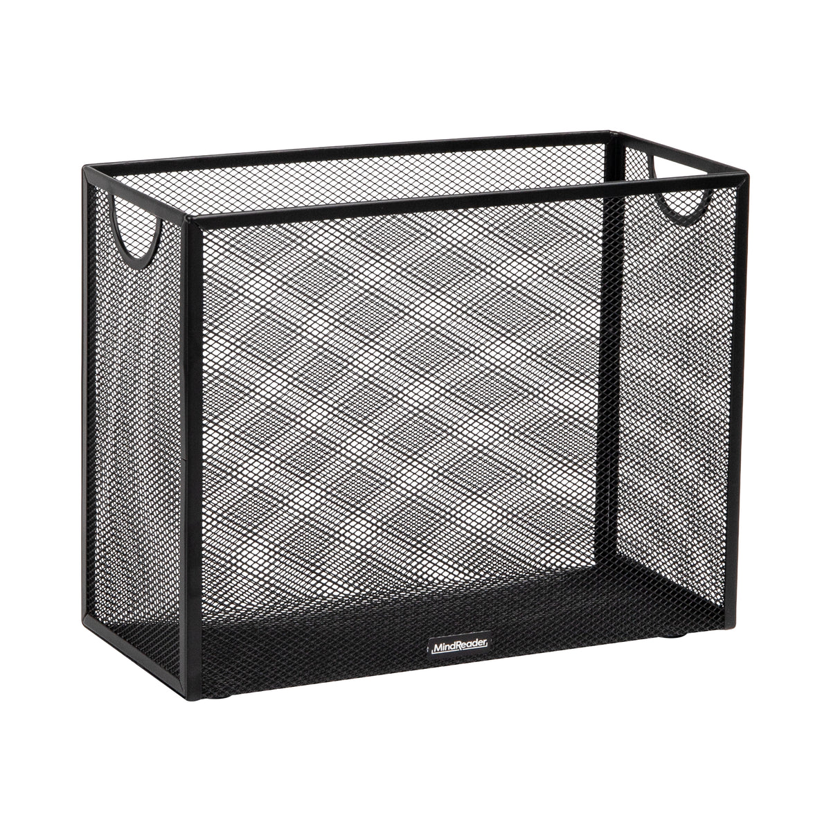 Mind Reader Vertical File Storage, Desktop Organizer, Hanging Files, Office, Metal Mesh, 12.25"L x 5.5"W x 10"H