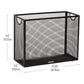 Mind Reader Vertical File Storage, Desktop Organizer, Hanging Files, Office, Metal Mesh, 12.25"L x 5.5"W x 10"H