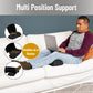 Mind Reader Foot Rest, Under Desk at Work, Ergonomic, Height Adjustable, Office, Foam, 7.5"L x 16.75"W x 3.75"H, Black