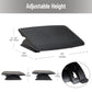 Mind Reader Foot Rest, Under Desk at Work, Ergonomic, Height Adjustable, Office, Plastic, 17.5"L x 13.5"W x 3.5"H, Black