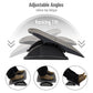Mind Reader Foot Rest, Under Desk at Work, Ergonomic, Height Adjustable, Office, Plastic, 17.5"L x 13.5"W x 3.5"H, Black