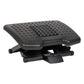 Mind Reader Foot Rest, Under Desk at Work, Ergonomic, Height Adjustable, Office, Plastic, 18"L x 13"W x 6.75"H, Black