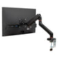 Mind Reader Counter-Balance Gas Spring Monitor Arm, 13"-32" Single Desk Mount, 180° Rotation, Tilt ±65°, Swivel ±180°, VESA 75x75/100x100, 19.8 lb Load, Cable Management, Black
