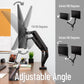 Mind Reader Dual Monitor Gas Spring Desk Mount, Counter-Balance Arm for 13"–32" Monitors, VESA 75x75 / 100x100, ±180° Rotation, ±65° Tilt, ±180° Swivel, 19.8 lb Capacity Each, Cable Management, Black