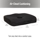 Mind Reader Memory Foam and Gel Seat Cushion with Tailbone Cutout, Ergonomic Pressure Relief for Office, Car, and More, Relieves Hip, Tailbone, Coccyx & Sciatica Pain, 17.5"L x 14.5"W x 3.25"H, Blue, Gray