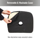 Mind Reader Memory Foam and Gel Seat Cushion with Tailbone Cutout, Ergonomic Pressure Relief for Office, Car, and More, Relieves Hip, Tailbone, Coccyx & Sciatica Pain, 17.5"L x 14.5"W x 3.25"H, Blue, Gray