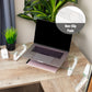 Mind Reader Monitor Stand, Contemporary, Desktop Organizer, Laptop Riser, Office, Glass, 22"L x 8.25"W x 3"H, Clear