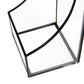 Mind Reader Terrarium Bookends, Decorative Book Holders with Storage, Modern Organizer for Desk or Shelf, Glass, Metal, Set of 2